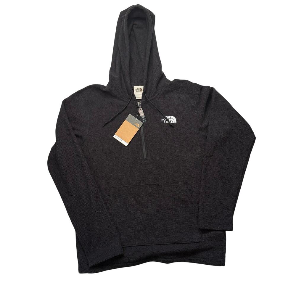 The North Face Cap Rock 1/4 Zip Hoodie Men's Medium Black NWT Hiking Gorpcore